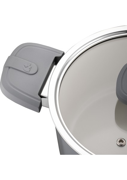 Swiss Crystal Grey 5 Parça Tencere Seti