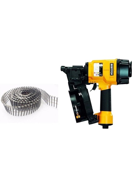 IC60-1-E Rulo Palet ve Çivi Tabancası+Akdeniz Tele Dizili Rulo Çivi (1 Koli)