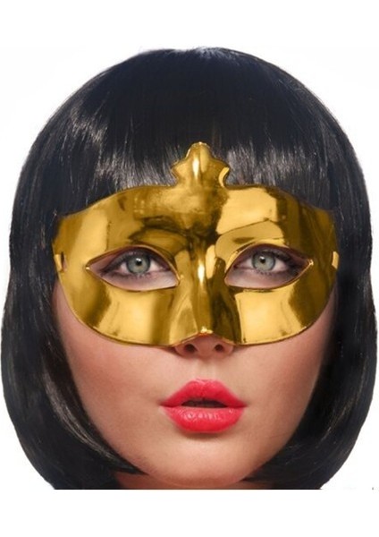 Büro Ev Ofis Etkinlik Gösteri Balo Kostüm Maskesi Için Golden Parlak Maske