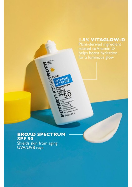 Max Vitamin D-Fense SPF50 Güneş Serumu 50ML fırsatları