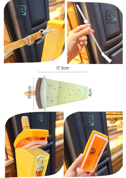 Renkli Karpuz Desenli 300 ml Plastik Su Şişesi, Spor ve Günlük Kullanım İçin Mükemmel fiyatları