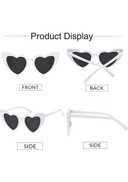 Büro Ev Ofis Etkinlik Gösteri Kostüm Gözlüğü Için Beyaz Kalp Gözlük modelleri