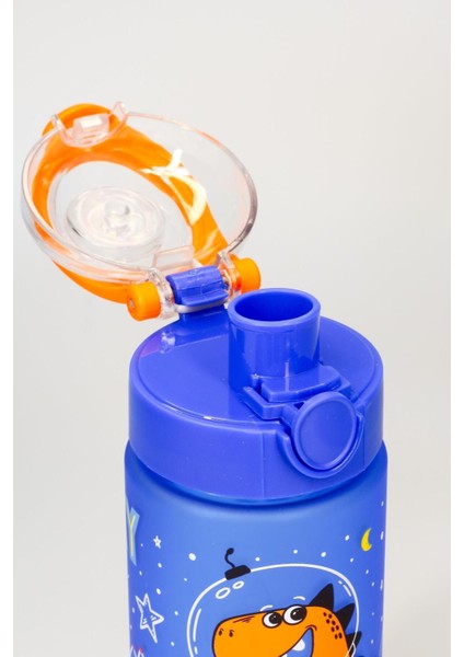 Kırmızı Çocuk Tritan Su Şişesi 500 mL, BPA'sız, Geniş Ağız, Plastik