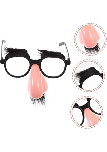 Büro Ev Ofis Şaka Kostüm Gözlüğü Için 9X13CM Kaş Bıyık Mizahi Gözlük fırsatları