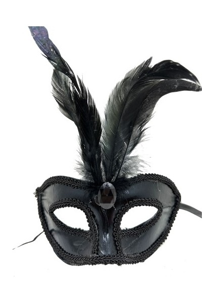 Büro Ev Ofis Etkinlik Gösteri Balo Kostüm Maskesi Için Rugan Kaplı Kırmızı Tüylü Maske