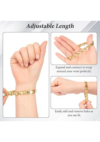 Italyan 18-21CM Beden Seçenekli Charm Çelik Bileklik SCB38 indirimleri