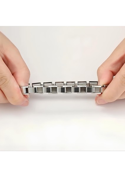 Italyan 18-21CM Beden Seçenekli Charm Çelik Bileklik SCB38 fırsatları