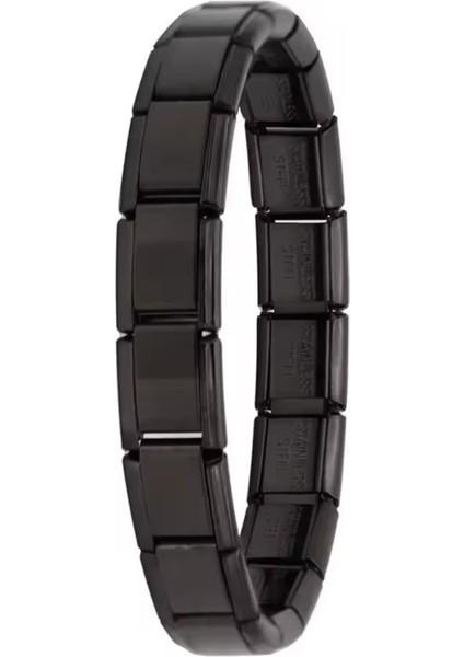 Italyan 18-21CM Beden Seçenekli Charm Çelik Bileklik SCB38
