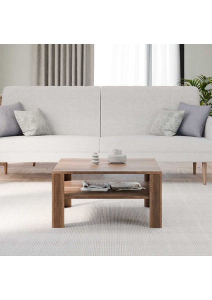 Adore New Line Kare Orta Sehpa - Oslo Ceviz