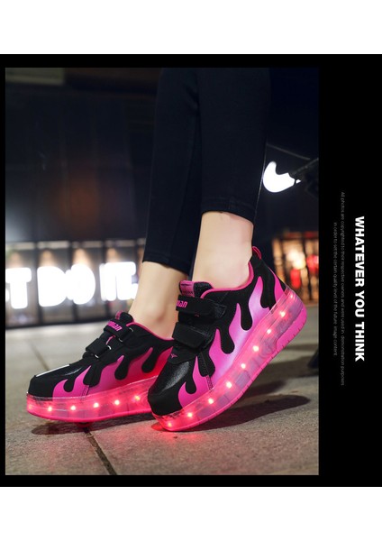 Spor Ayakkabı LED Işık Parlayan Erkek ve Kadın Paten Paten (Yurt Dışından) indirimleri