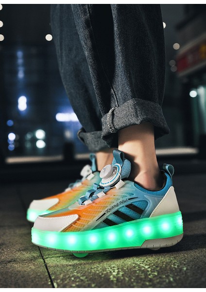 Çocuk Spor Ayakkabı Kız LED Parıltılı Ayakkabılar Kız Çocuk Spor Ayakkabı (Yurt Dışından)