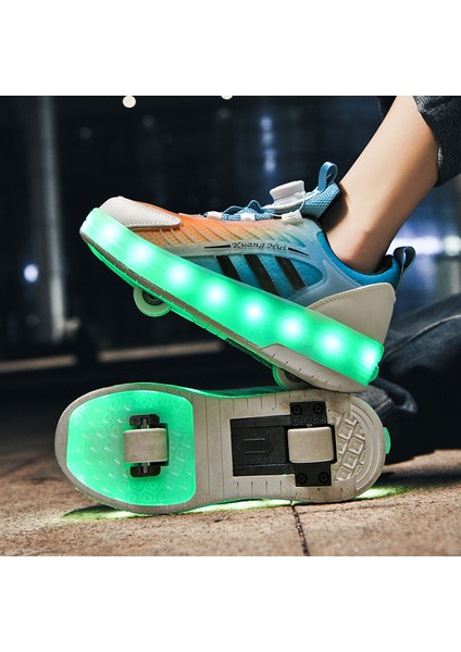 Çocuk Spor Ayakkabı Kız LED Parıltılı Ayakkabılar Kız Çocuk Spor Ayakkabı (Yurt Dışından)