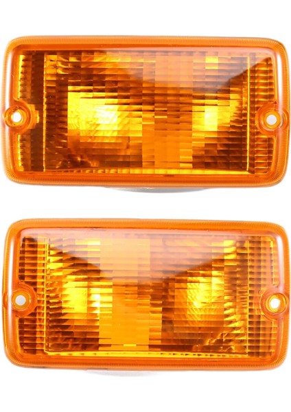 1 Çift Amber Lens Ön Dönüş Sinyal Lambası Muhafazaları 55155629AB 55155628AB Jeep Wrangler Tj 97-06 55157033AA 55157032AA Için (Yurt Dışından)