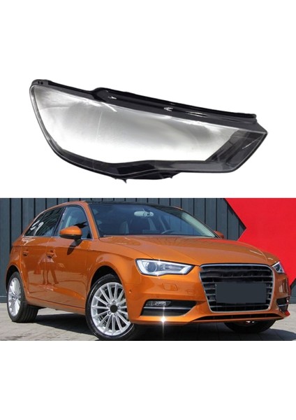 Araba Ön Far Kapağı Şeffaf Abajur Lamba Kabuğu Far Mercek Kapağı Audi A3 2013-2016 Sağ (Yurt Dışından)