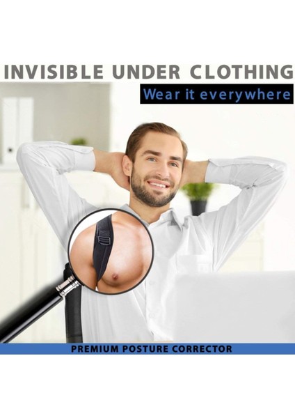 Siyah Ortobedik Duruş Korsesi, Bel ve Sırt Desteği, Rahat ve Etkili Kullanım fırsatları