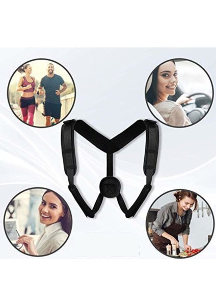 Siyah Ortobedik Duruş Korsesi, Bel ve Sırt Desteği, Rahat ve Etkili Kullanım indirimleri