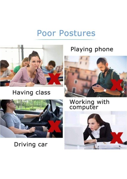 Siyah Ortobedik Duruş Korsesi, Bel ve Sırt Desteği, Rahat ve Etkili Kullanım