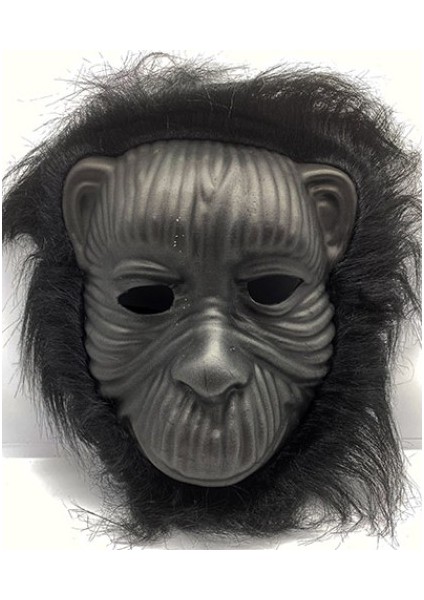 Büro Ev Ofis Etkinlik Gösteri Goril Kostümü Için Siyah Eva Peluş Tüylü Maske