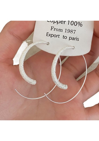 Niş Mizaç Metal Küpe Trendi Tasarım Küpeleri (Yurt Dışından)