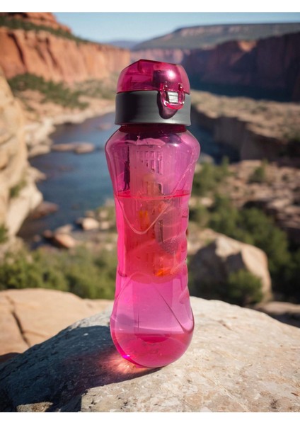 800ml Şeffaf Spor Matara, Hafif ve Sağlıklı Su Kabı, Plastik, TR Menşei