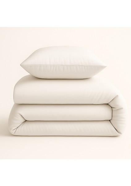 Tek Kişilik %100 Pamuk Nevresim Takımı 160 x 220 cm , Lastikli Çarşaflı Set, Beyaz modelleri