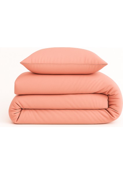 Tek Kişilik %100 Pamuk Nevresim Takımı 160 x 220 cm , Lastikli Çarşaflı Set, Pudra modelleri