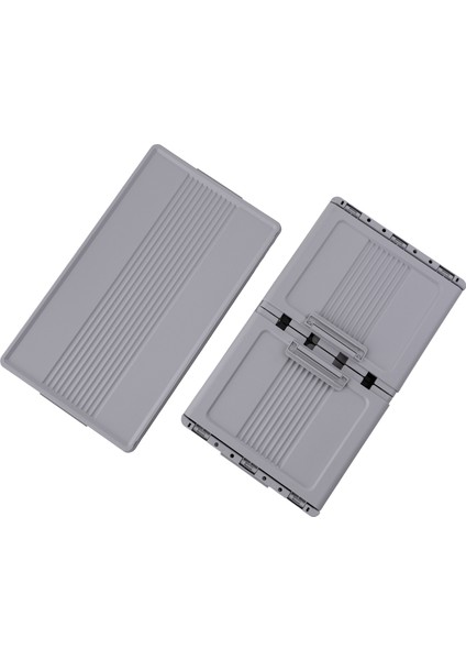 Davin 4 Katlı Portatif Kapaklı Dolap - Soft Gri