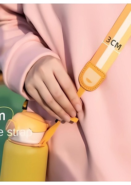 420ml Pipetli Çelik Matara, 6 Saat Sıcak/Soğuk Tutma, Renkli Termos