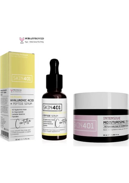 Skın401 Ultra Nemlendirici Peptit Serum Ve Krem Seti
