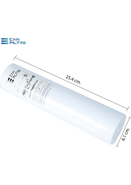 Su Arıtma Filtresi Spun Filtre 10 Inc 5 Mikron (5 Adet)
