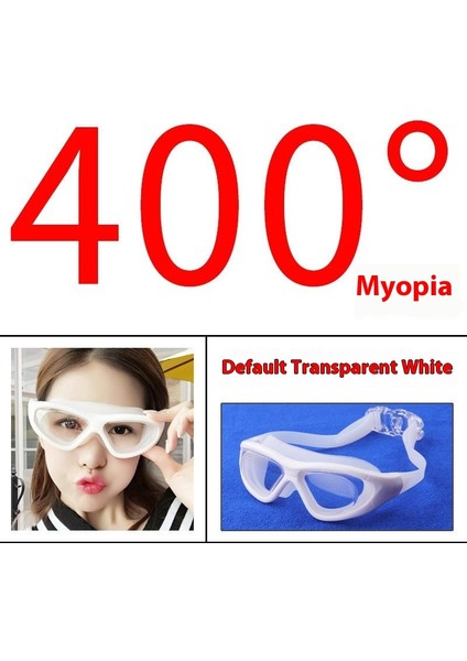 Erkekler ve Kadınlar Için Yüzme Gözlükleri Hd Buğu Önleyici Su Geçirmez Miyopi Yetişkin (Yurt Dışından)