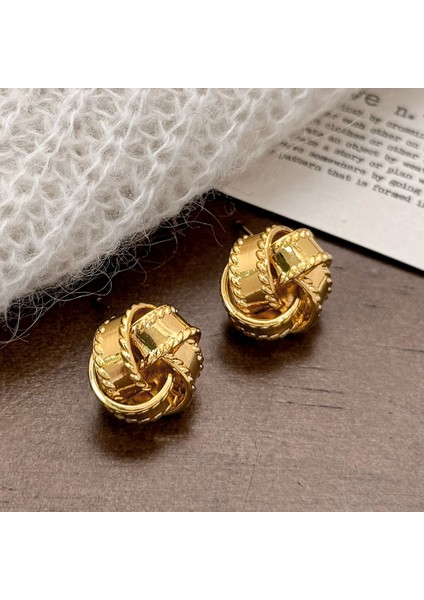 Saplama Küpeler Vintage Sade Küpeler (Yurt Dışından)