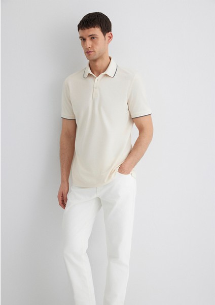 Beyaz Polo Tişört 0611902-70057