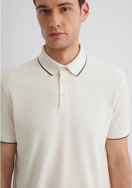 Beyaz Polo Tişört 0611902-70057 indirimleri