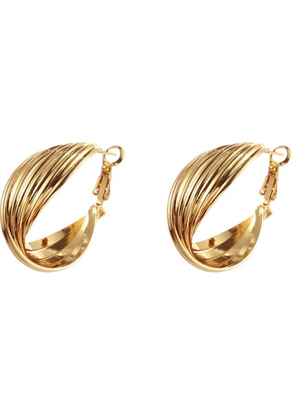 Niş Mizaç Küpe Trendi Banliyö Küpeleri ile Yüz (Yurt Dışından)