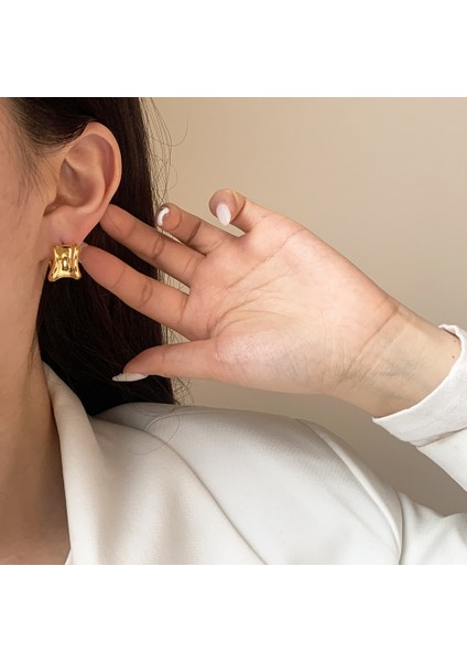 Niş Mizaç Küpe Trendi Banliyö Küpeleri ile Yüz (Yurt Dışından) modelleri