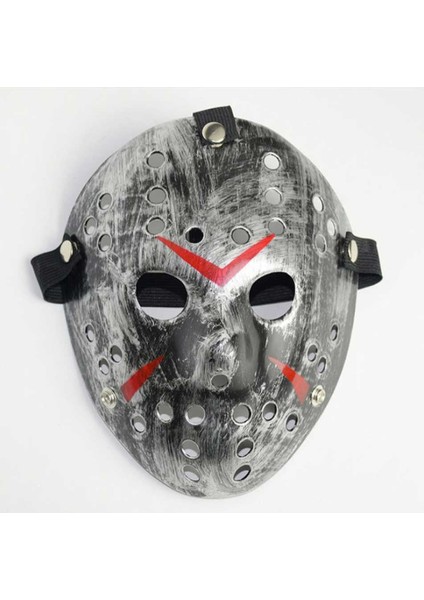 Büro Ev Ofis Gösteri Kostümü Için 20X25CM Metal Silver Jason Hannibal Maske