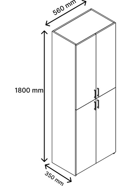 %100 Mdf Çok Amaçlı m Mutfak Banyo Ayakkabılık Kiler