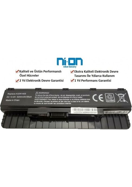 Asus N551JY N551JT Notebook Batarya - Pil