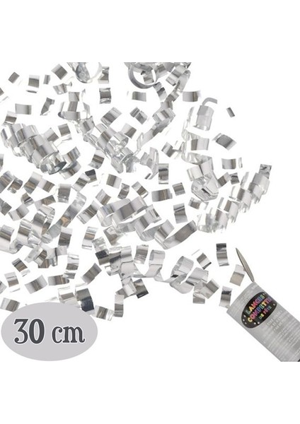 Etkinlik Parti İçin 30 cm Tekli Silver Konfeti