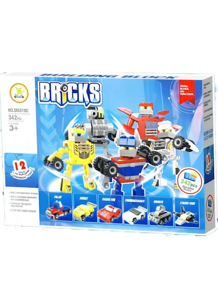 Bricks LEGO Transformers 6in1 342 Parça (SM310)