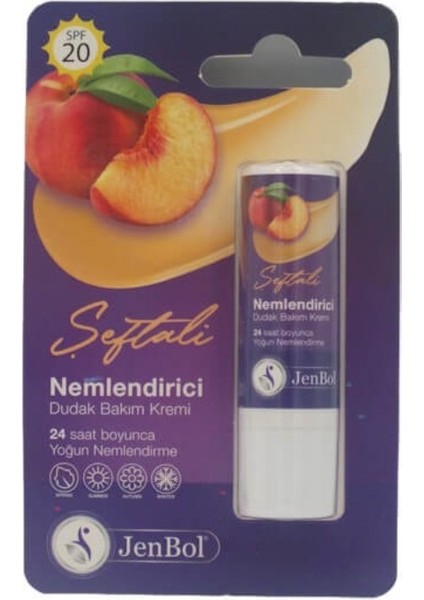 Lip Balm Nemlendirici Dudak Bakım Kremi Şeftali Spf 20 5 gr