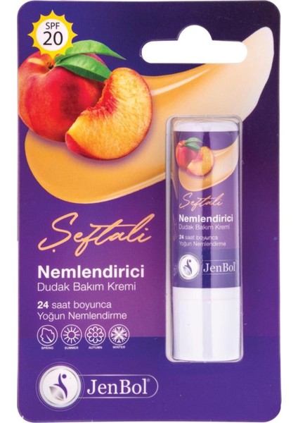 Lip Balm Nemlendirici Dudak Bakım Kremi Şeftali Spf 20 5 gr fiyatları