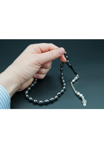 6'lı Gümüş Işleme Çeşni Oltutaşı Tesbih fiyatları