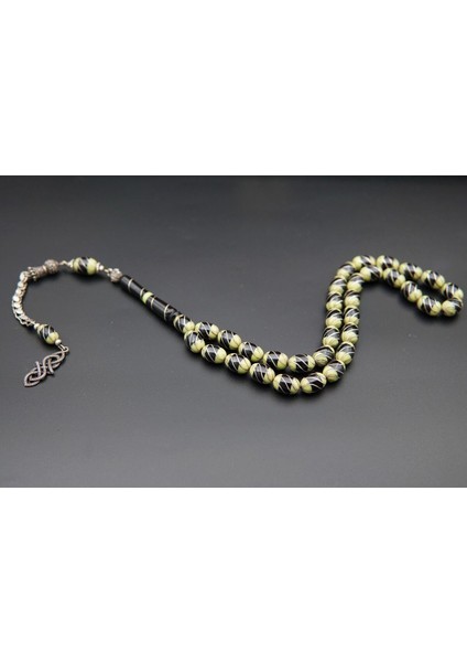 Renkli 6'lı Gümüş Işlemeli Çeşni Oltutaşı Tesbih fiyatları