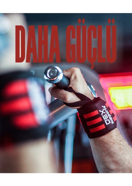 Siyah Kırmızı Fitness Bilek Sargısı, Spor Bileklik, Bilek Koruyucu 2'li Paket fırsatları