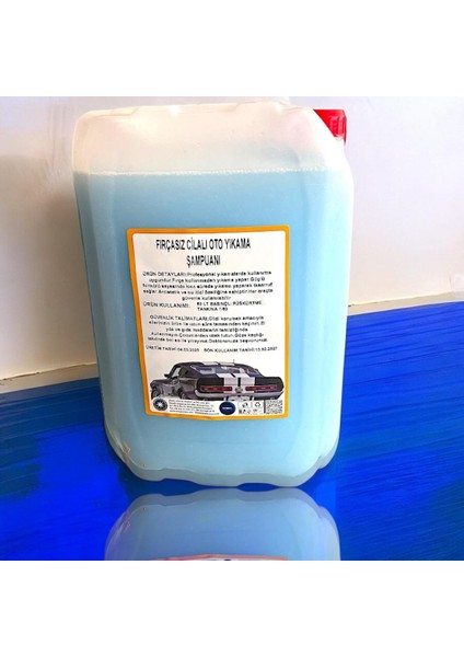 Fırçasız/fırçalı Cilalı Oto Yıkama Şampuanı 5 Litre Eko Mavi