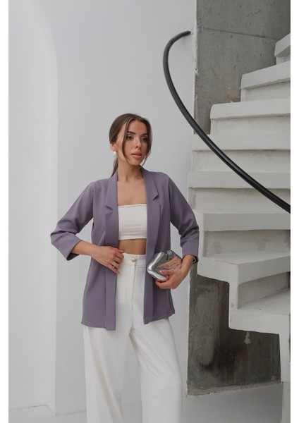 Kadın Atlas Kumaş Astarsız Blazer Ceket, Premium Kalite modelleri