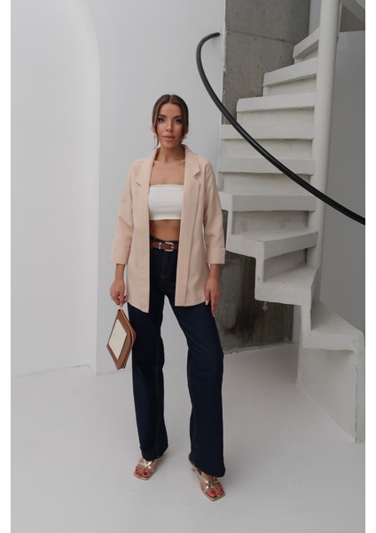 Kadın Atlas Kumaş Astarsız Blazer Ceket, Premium Kalite fiyatları