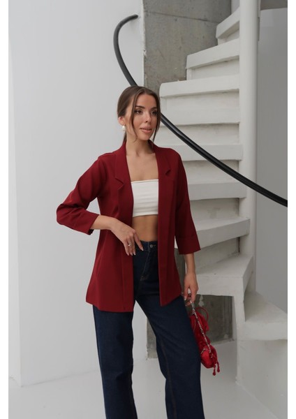 Kadın Atlas Kumaş Astarsız Blazer Ceket, Premium Kalite fırsatları